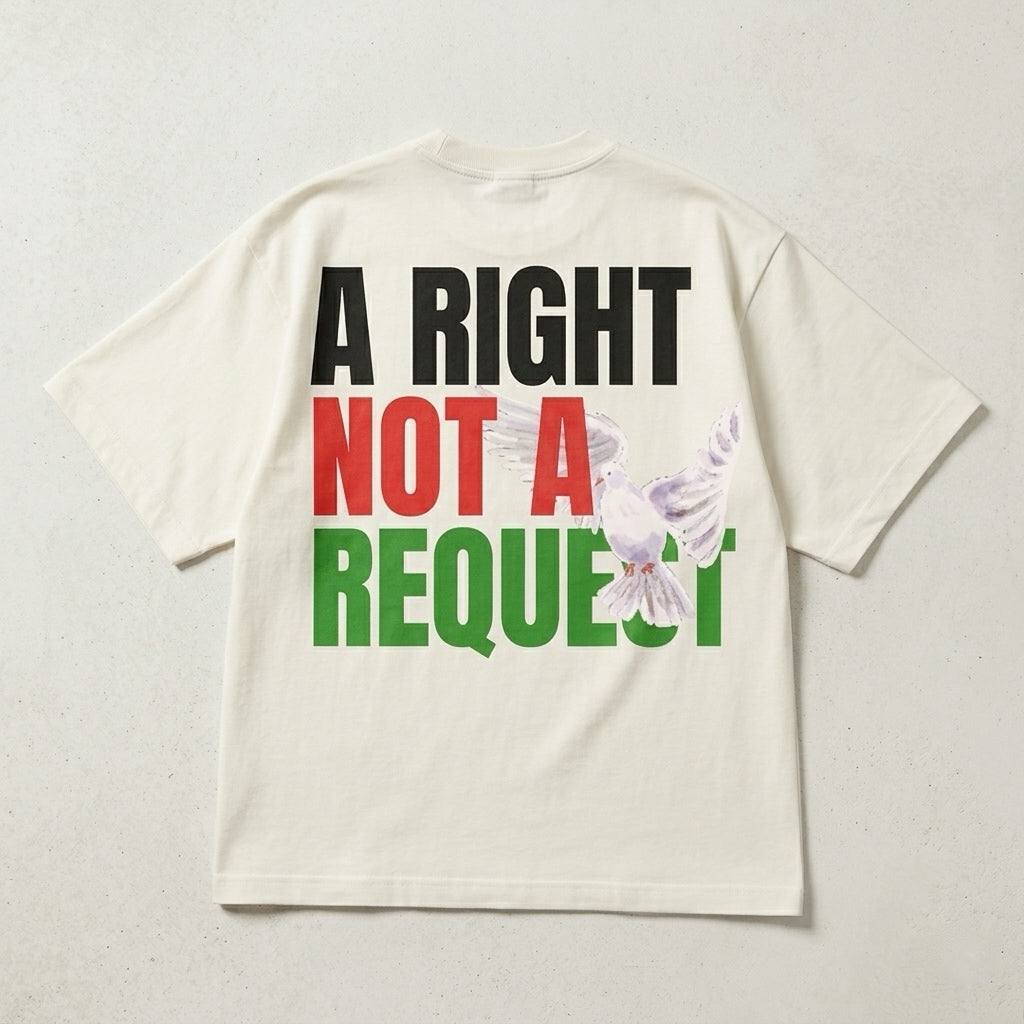 A Right, Not A Request Oversized Heavyweight T-Shirt